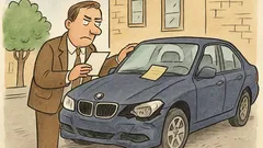 Dowcip: Prawnik wraca do swojej beemki i...