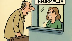 Dowcip: Na dworcu facet pyta o pociąg