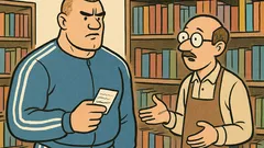 Dowcip: Po księgarni kręci się dresiarz zagubiony